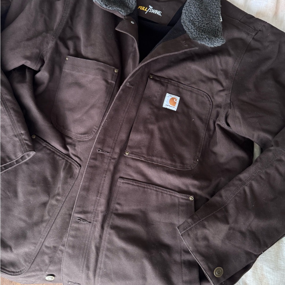 Carhartt Men's Full Swing Lined Brown Jacket